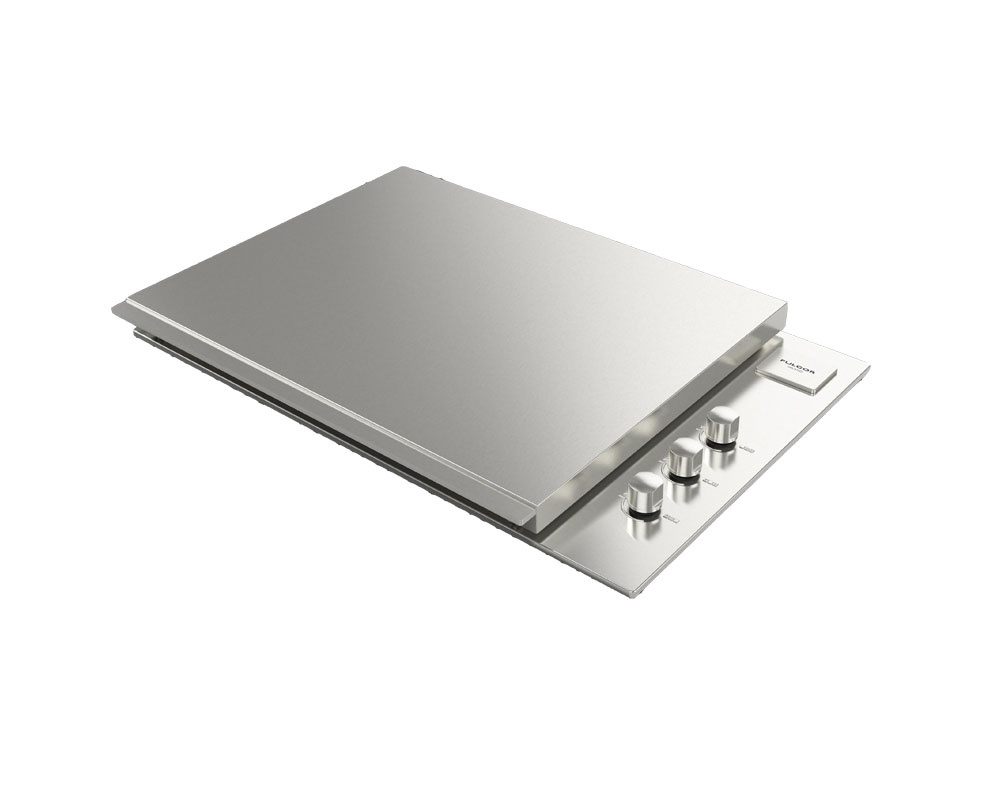 Tapa baja de barbacoa Fulgor 80 inox