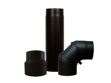 Tubos para estufas o chimeneas de leña diámetro 150 color negro