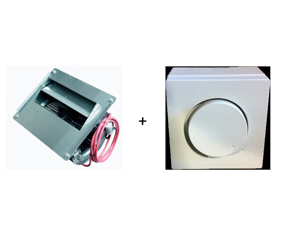 Ventilador 600m3 con regulador estándar para luna y argento frontales