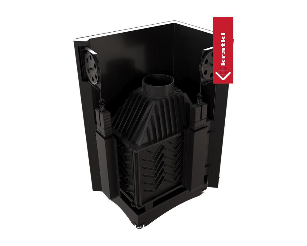 Chimenea de leña ZUZIA 15kW (esquinero) 2